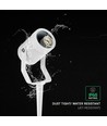 GU10 tuinspot met prikpen - Wit, aluminium, IP65, exclusief lichtbron