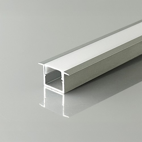 V-Tac 2m inbouwprofiel voor LED strips - Zilver, incl. afdekking, 2000x12x10mm