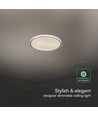 60W LED design plafondlamp met afstandsbediening - 3-in-1 CCT, dimbaar, zwarte ring, incl. lichtbron