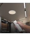 60W LED design plafondlamp met afstandsbediening - 3-in-1 CCT, dimbaar, zwarte ring, incl. lichtbron