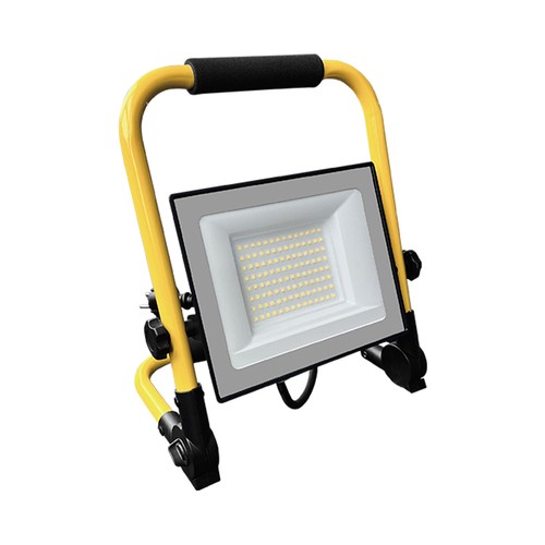 50W LED-bouwlamp op statief - 3m snoer, werklamp, zwarte behuizing, IP65, CREE chip, 6 jaar garantie