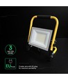 50W LED-bouwlamp op statief - 3m snoer, werklamp, zwarte behuizing, IP65, CREE chip, 6 jaar garantie