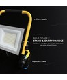 50W LED-bouwlamp op statief - 3m snoer, werklamp, zwarte behuizing, IP65, CREE chip, 6 jaar garantie