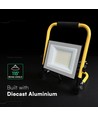 50W LED-bouwlamp op statief - 3m snoer, werklamp, zwarte behuizing, IP65, CREE chip, 6 jaar garantie