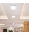 24W LED plafondlamp 3-in-1 CCT - 29x29 cm, Hoogte: 3,1cm, 6 jaar garantie, Cree-chip, witte rand