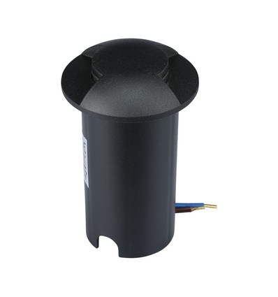 V-Tac 1W LED grondspot - IP67, zwarte behuizing, 6400K