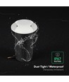 V-Tac 1W LED grondspot - IP67, witte behuizing, 6400K