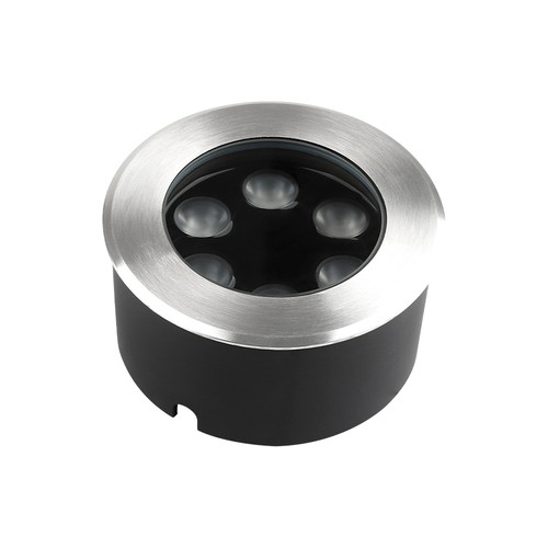 V-Tac 6W LED grondspot - IP67, 4000K, zilveren behuizing, incl. lichtbron