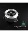 V-Tac 6W LED grondspot - IP67, 4000K, zilveren behuizing, incl. lichtbron