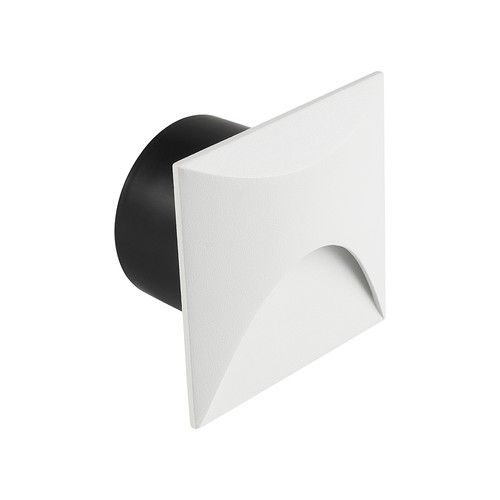 3W LED inbouwspot voor trappen, vierkant - IP65, wit, 3000K