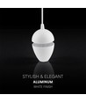 V-Tac 9W LED hanglamp - 3000K, witte behuizing
