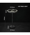V-Tac 25W LED design tafellamp - 4000K, mat zwart, decoratief