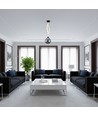 20W LED Designer Hanglamp - Ø23cm, Rookglas, 3000K, Hoogte 180cm, incl. lichtbron