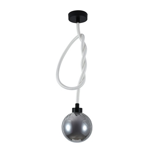 V-Tac 20W LED hanglamp - Ø18cm, 3000K, rookglas, decoratieve plafondlamp