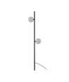 Set van 2 LED tuinlampen 3W - Zwart, IP65, 3000K, incl. lichtbron