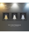 V-Tac 9W Solara wandlamp met sensor - IP65, zwart, 3-in-1 CCT, zonne-energie