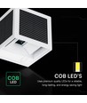 V-Tac 9W LED wandlamp op zonne-energie met sensor - CCT, IP65, witte behuizing, PIR sensor