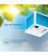 V-Tac 9W LED wandlamp op zonne-energie met sensor - CCT, IP65, witte behuizing, PIR sensor