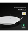 V-Tac 6W Ø10,6cm Backlit LED Inbouwpaneel - 3-in-1 CCT, CREE Chip, 6 Jaar Garantie, Rond