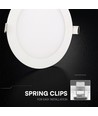 V-Tac 6W Ø10,6cm Backlit LED Inbouwpaneel - 3-in-1 CCT, CREE Chip, 6 Jaar Garantie, Rond