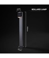 V-Tac 50cm GU10 tuinlamp - IP44, zwart, zonder lichtbron
