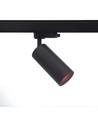 10W 3-fase RA97 spanningsrail spot - Dimbaar, 110lm/W, zwart