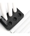 6-pak witte LED kaarsen incl. oplaadstation - Ø2cm, H: 25cm, dinerkaarsen, incl. afstandsbediening, timer