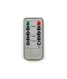 6-pak witte LED kaarsen incl. oplaadstation - Ø2cm, H: 25cm, dinerkaarsen, incl. afstandsbediening, timer