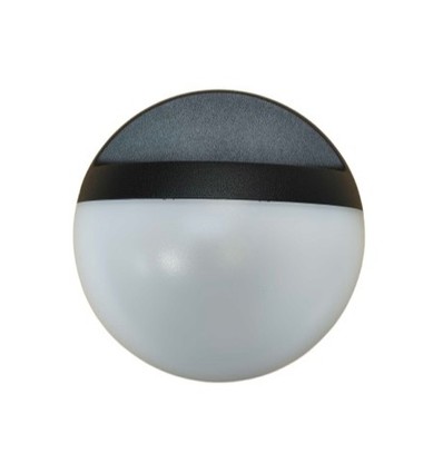 Outlet: 12W LED wandlamp - IP54 buiten, rond, zwart, incl. lichtbron