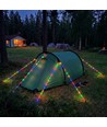 5m wit touw met RGB licht - Met karabijnhaak, max. 80kg belasting