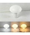 Oplaadbare LED paddenstoel tafellamp - Wit, touch dimbaar, CCT, IP54