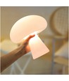 Oplaadbare LED paddenstoel tafellamp - Wit, touch dimbaar, CCT, IP54