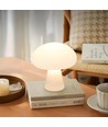 Oplaadbare LED paddenstoel tafellamp - Wit, touch dimbaar, CCT, IP54