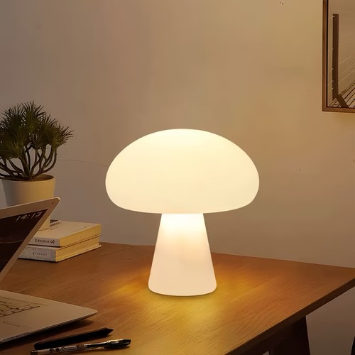 Oplaadbare LED paddenstoel tafellamp - Wit, touch dimbaar, CCT, IP54