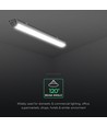 60cm 18W waterdicht LED armatuur, Doorvoerbedraad - 120lm/W, Cree chip, 6 jaar garantie, IP65