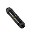 Zwarte ronde kabeldoos, 5-aderig - IP68 waterdicht, voor het verbinden van kabels, Ø4-14mm kabel