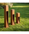 Corten tuinlamp - 50cm, 12W, IP65 buiten, incl. lichtbron