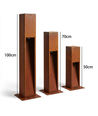 Corten tuinlamp - 50cm, 12W, IP65 buiten, incl. lichtbron