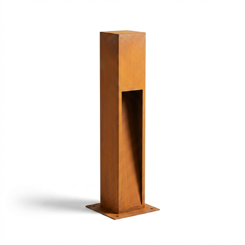 Corten tuinlamp - 70 cm, 12W, IP65 buiten, incl. lichtbron