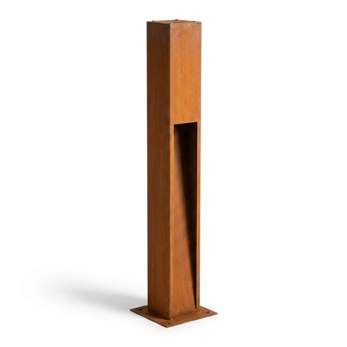 Corten tuinlamp - 100 cm, 12W, IP65 buiten, incl. lichtbron