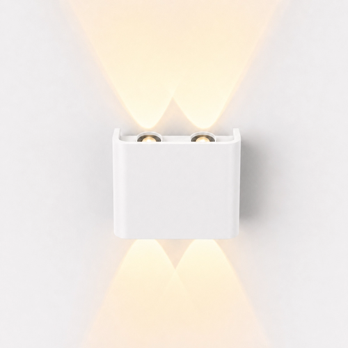 4W Luna up/down wandlamp - IP54 buiten, CCT, 3 lichtkleuren, wit, incl. LED