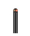 10m Kabel rood/zwart, zwart rond - 2x0,35mm², 12V-24V, voor LED-strip