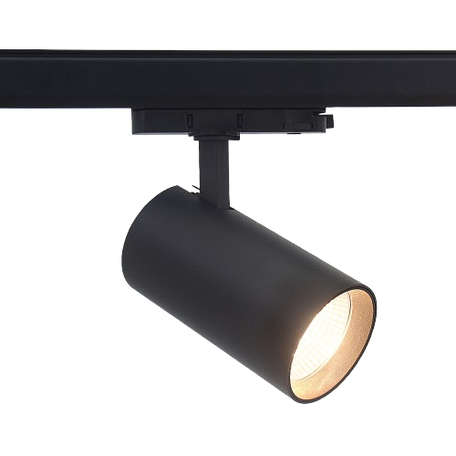 29W 3-fase spanningsrail spot RA98 - 110lm/w, 38 graden, zwart