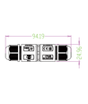 Zwarte ronde kabeldoos, 3-aderig - IP68 waterdicht, voor kabelverbinding, Ø6-11mm kabel