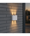 4W Luna up/down wandlamp - IP54 buiten, CCT, 3 lichtkleuren, wit, incl. LED