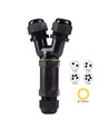 Zwarte Y-verdeeldoos, 5-aderig - IP68 waterdicht, voor kabelverbindingen, Ø8-12mm kabel