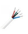 5m RGBW kabel, wit rond - 5x0,35mm², 12V-24V voor LED strip