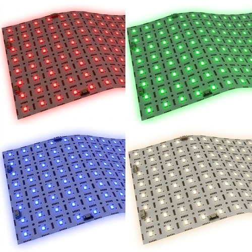Vouwbaar LED Paneel RGB+NW RA95 - 24V DC, IP20, 49x24cm, 45W