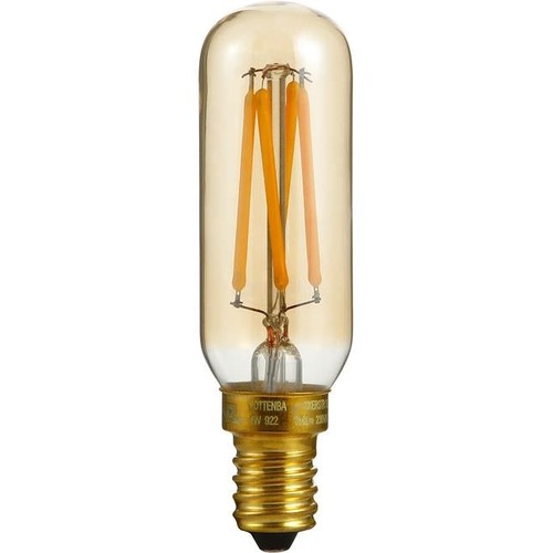 E14 4W dimbare LED buislamp - 8,5cm, 2200K, Goud, filament
