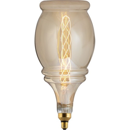 E27 6W XXL Flex Bell filamentlamp - 250lm, dimbaar, 2000K, goud glas